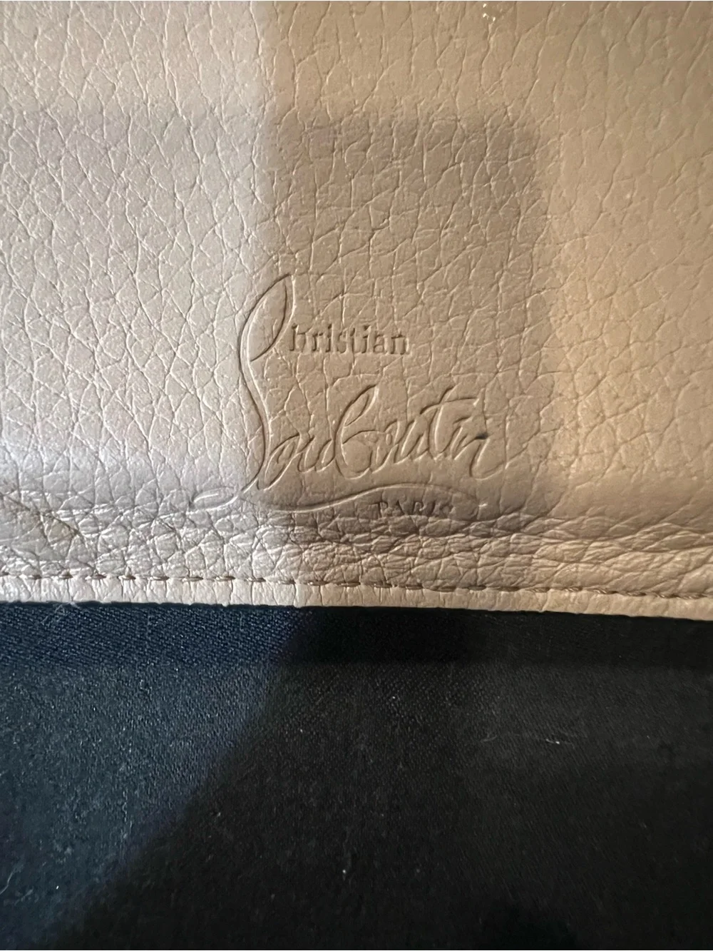 Christian Louboutin Blush Leather Studded Card Holder